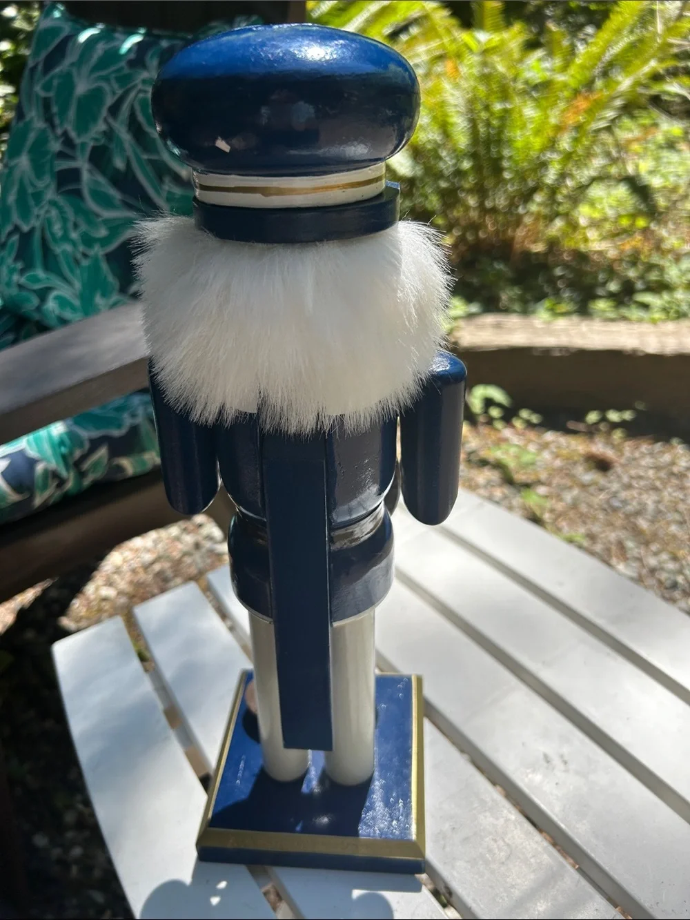 Target Navy and White Nautical Captain Nutcracker Figurine